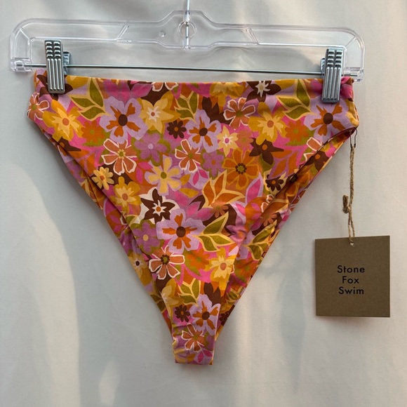 Stone Fox Swim Sumatra Swim Bottoms in Retro Pop - Picture 1 of 4